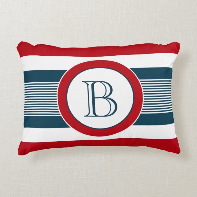 Monogrammdesign Zierkissen (Vorderseite)