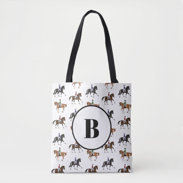 Monogrammdressage-Taschen-Tasche (Vorderseite)