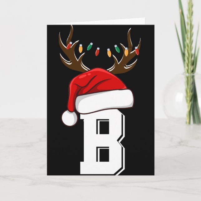 Monogrammed Family Christmas Matching Outfits T Sh Karte (Vorderseite)