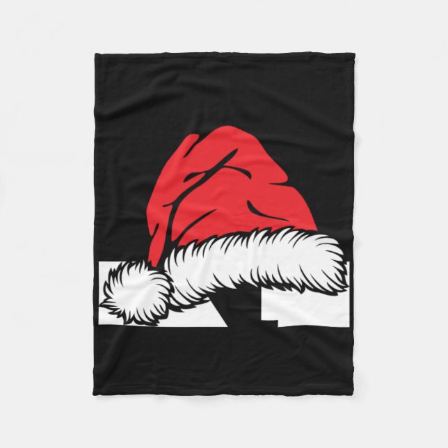 Monogrammed Family Christmas With Name  Fleecedecke (Vorderseite)