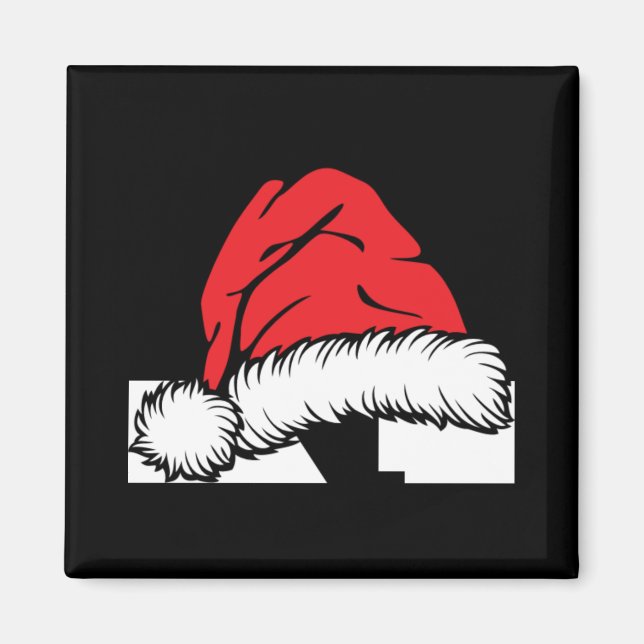 Monogrammed Family Christmas With Name  Magnet (Vorne)