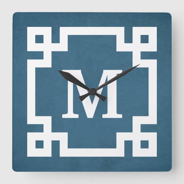 Monogrammentwurf Quadratische Wanduhr (Vorderseite)