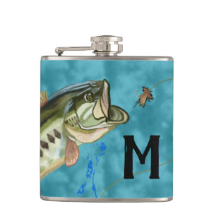 Monogrammfischen Flachmann