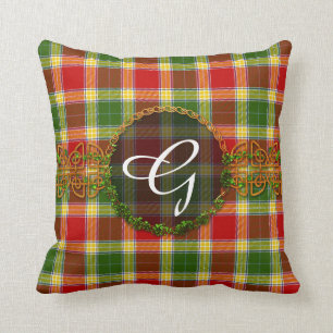 MonogrammGibsonTartan Kissen