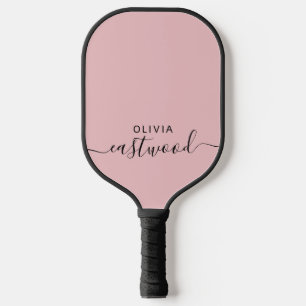 Monogrammiert Rosa Pickleball Schläger