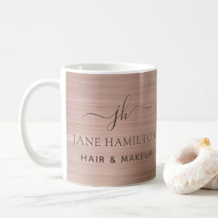 Monogrammierte Anfangsbuchstabe und Name Kaffeetas Kaffeetasse