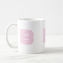 Monogrammierte Anfangsbuchstaben Einfach Minimalis Kaffeetasse