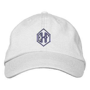 Monogrammierte Baseballmütze mit drei Initialen Bestickte Baseballkappe