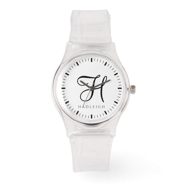 Monogrammierte Damen-Uhr Armbanduhr (Vorderseite)