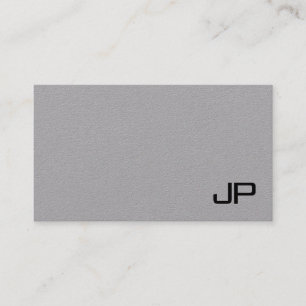 Monogrammierte einfache Vorlage modern elegant Visitenkarte