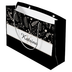 Monogrammierte Geschenktasche Große Geschenktüte