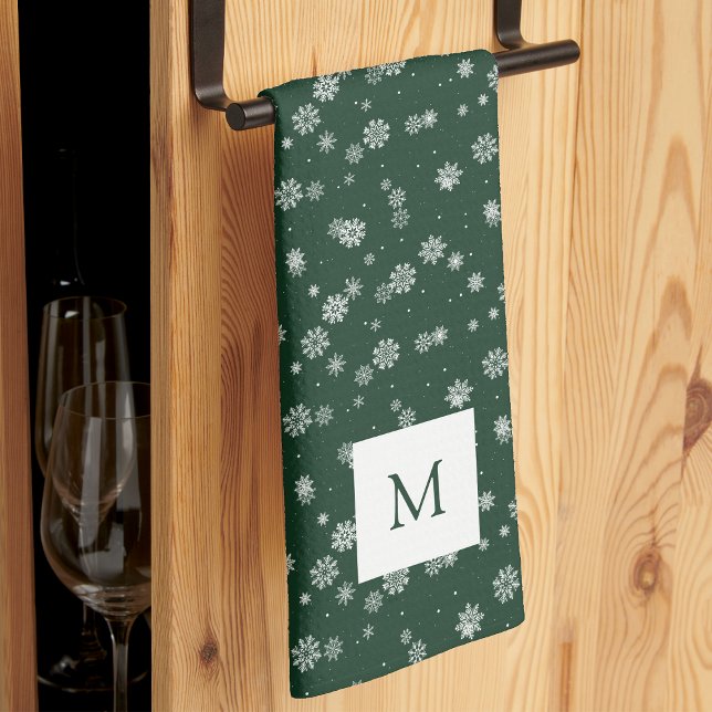 Monogrammierte grüne Küchentücher (Monogrammed Green Kitchen Towels
)