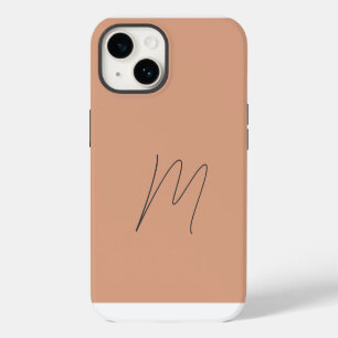 Monogrammierte moderne einfache Anfangsbuchstaben- iPhone 14 Hülle