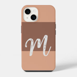 Monogrammierte moderne einfache Anfangsbuchstaben  iPhone 14 Hülle