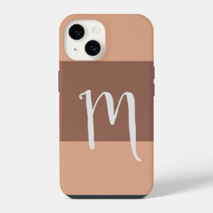 Monogrammierte moderne einfache Anfangsbuchstaben iPhone 14 Hülle