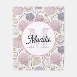 Monogrammierte personalisierte Fleece-Decke Schale Fleecedecke
