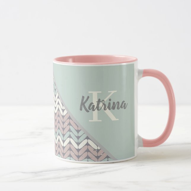Monogrammierte Tasse (Rechts)