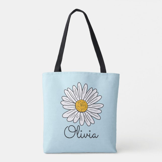 Monogrammierte weiße Daisy-Blumen (Rückseite)