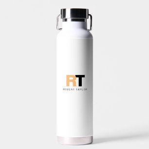 Monogrammierte Zweifarbig Personalisierte Trinkflasche
