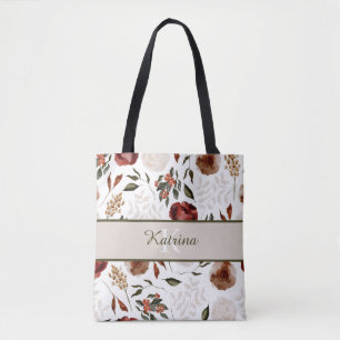 Monogrammierter Blumen-Taschenträger