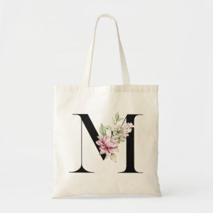Monogrammierter Buchstabe M Tragetasche