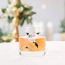 Monogrammierter Buchstabe N | Whiskyglas