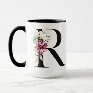 Monogrammierter Buchstabe R Kaffeetasse