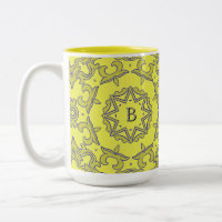 Monogrammierter gelber Stern