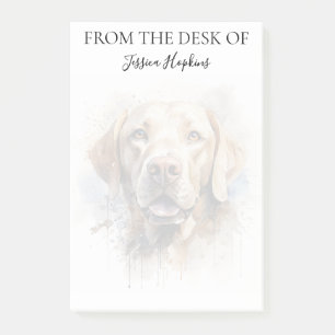 Monogrammierter Hund Labrador Retriever Liebhaber Post-it Klebezettel