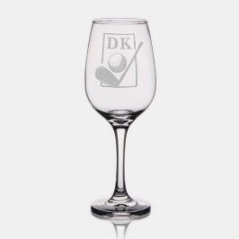 Monogrammierter Personalisierter SportGolf-Ventila Weinglas
