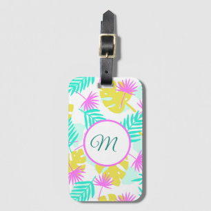 Monogrammiertes Pastellparadies  Gepäckanhänger