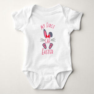 Monogrammiertes Rosa Mein Erstes Ostern Baby Strampler