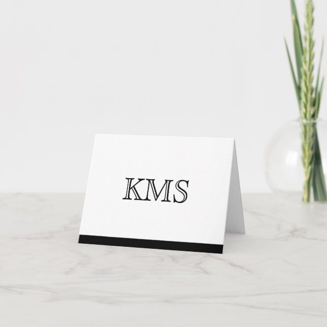 Monogrammkarte (Vorderseite)