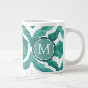 Monogrammm   Aquamarine Motif IV Jumbo-Tasse