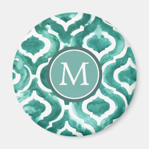 Monogrammm Aquamarine Motif IV Magnet