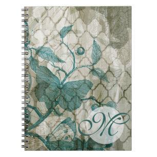 Monogrammm   Arabesque Butterflies V Notizblock