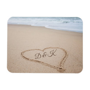 Monogrammm Beach Liebe I Magnet
