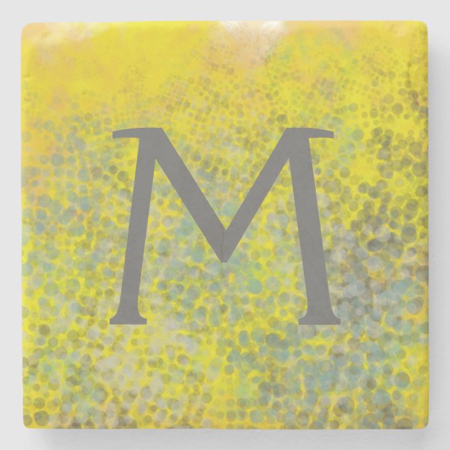 Monogrammm | Bienenstock I Steinuntersetzer (Vorderseite)