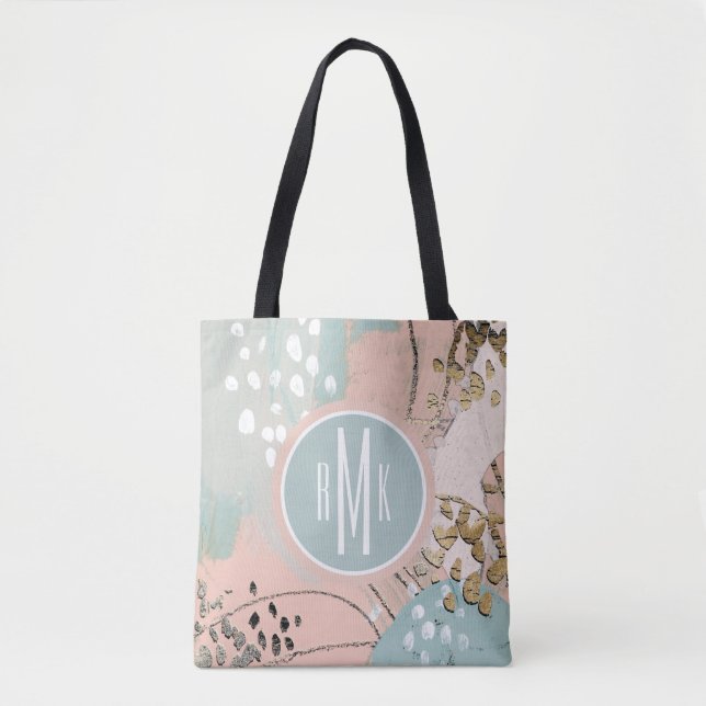 Monogrammm | Blush & Gold I (Vorderseite)