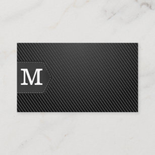 Monogrammm   Carbon Fibre Black Visitenkarte