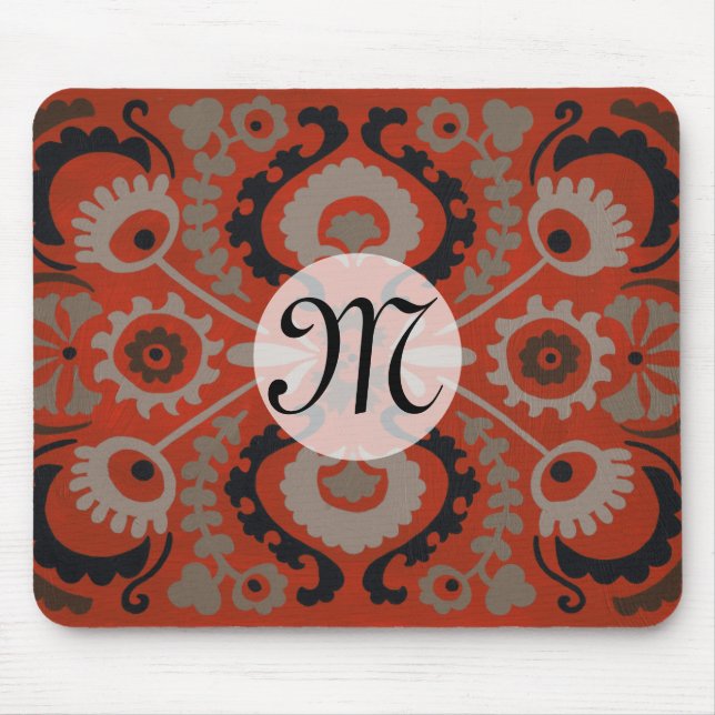 Monogrammm | Cinnabar Suzani I Mousepad (Vorne)