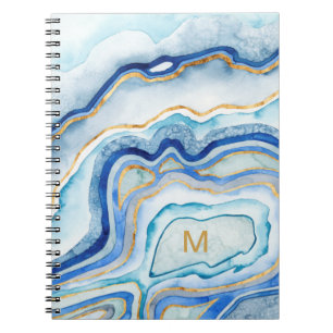 Monogrammm   Cobalt Agate II Notizblock