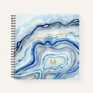 Monogrammm   Cobalt Agate II Notizbuch