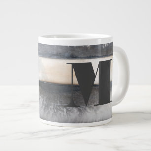 Monogrammm  Erde und Rauchen I Jumbo-Tasse