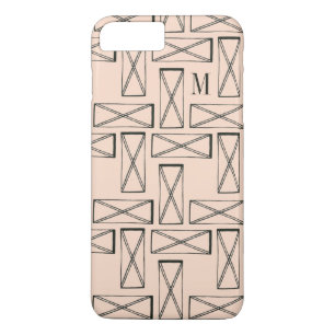 Monogrammm   Geometrisches Rechteck X Case-Mate iPhone Hülle