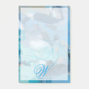 Monogrammm   gequetscht post-it klebezettel