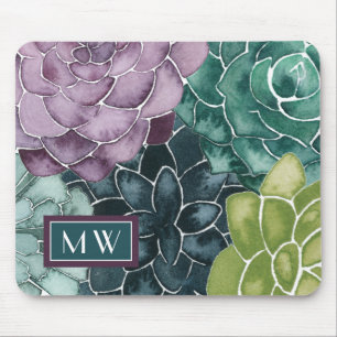 Monogrammm   Glück der Pflanze   Liebe der Ernte Mousepad