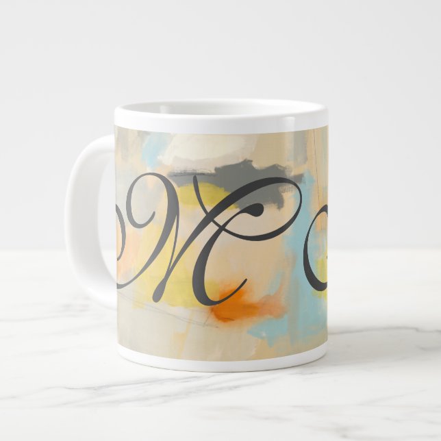 Monogrammm | Heilig II Jumbo-Tasse (Vorderseite Links)