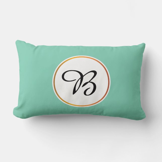 Monogrammm Lendenkissen (Vorderseite)
