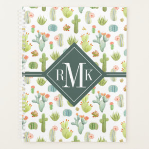 Monogrammm   Niedliches Stehendes Muster Planer